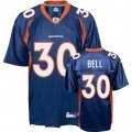 mike bell #30 denver broncos navy jersey