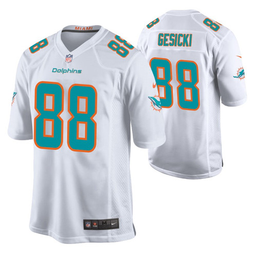 mike-gesicki-men's-game-white-jersey
