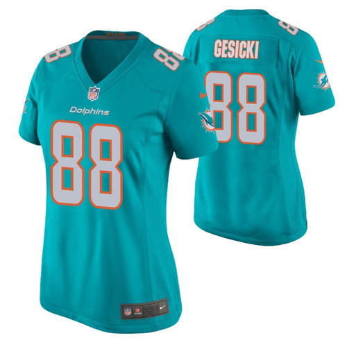 mike-gesicki-women's-game-aqua-jersey