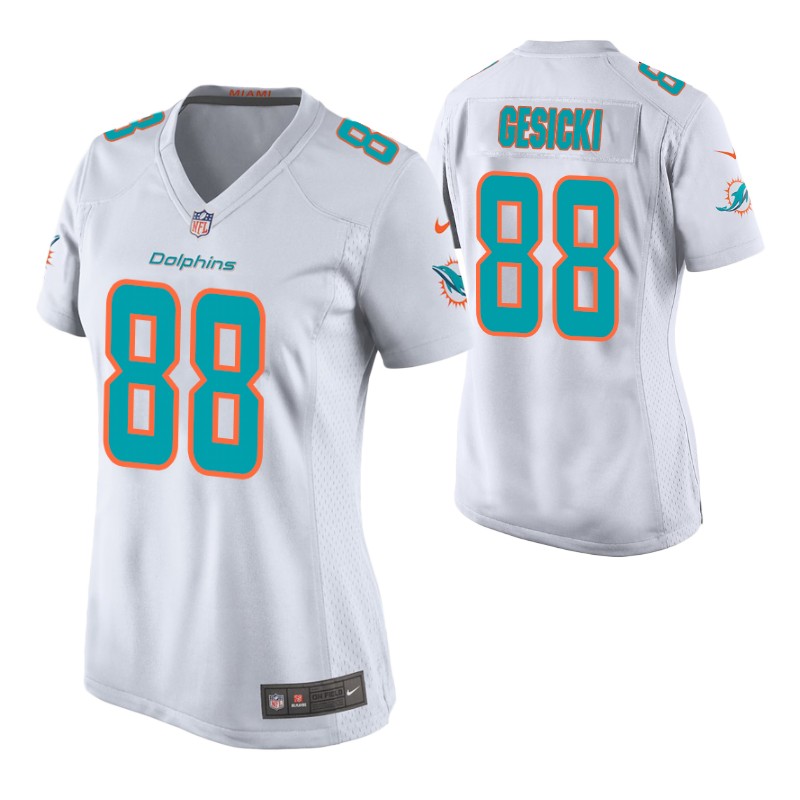 mike-gesicki-women's-game-white-jersey