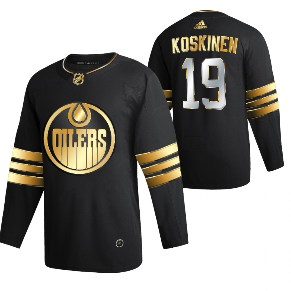 mikko koskinen Edmonton Oilers Black 2021 Golden Edition Jersey Limited Authentic
