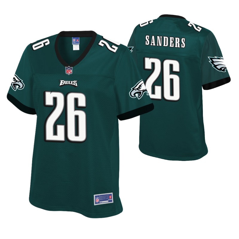 miles-sanders-pro-line-jersey-green-women's