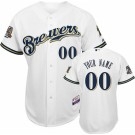 milwaukee brewers home custom mlb jersey