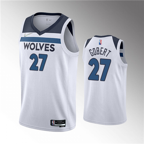 Minnesota Timberwolves Rudy Gobert White 2021-22 Association Edition 75th Anniversary Jersey #27