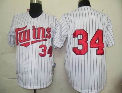 minnesota twins 34 puckett white m n