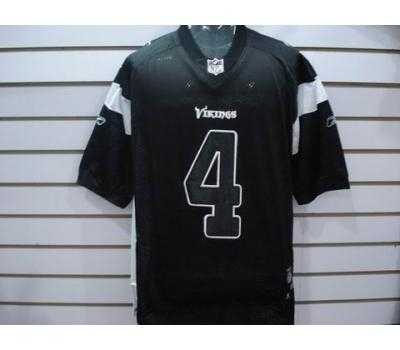 minnesota vikings #4 brett favre black