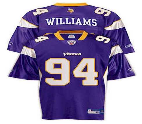 minnesota vikings #94 williams purple jersey