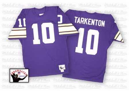 minnesota vikings 10 fran tarkenton authentic mitchell and ness purple jerseys