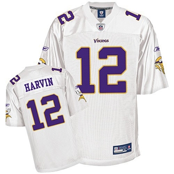minnesota vikings 12 percy harvin full white jersey