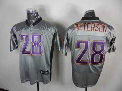 minnesota vikings 28 adrian peterson gray shadow jerseys