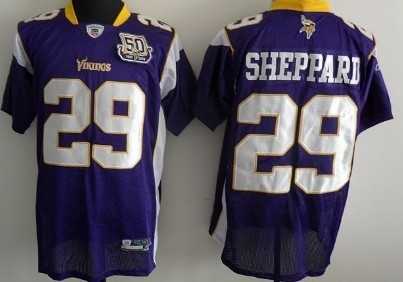 minnesota vikings 29 sheppard purple with 50th jersey