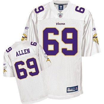minnesota vikings 69 jared allen full white jersey