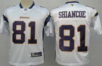 minnesota vikings 81 visanthe shiancoe white jerseys