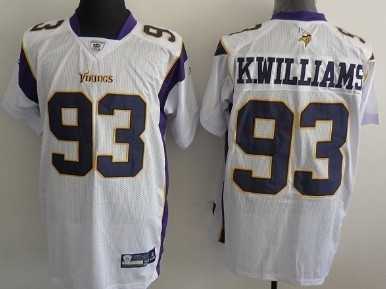 minnesota vikings 93 k williams white jersey