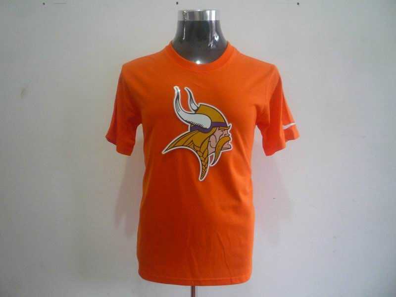 minnesota vikings sideline legend authentic logo dri-fit t-shirt orange
