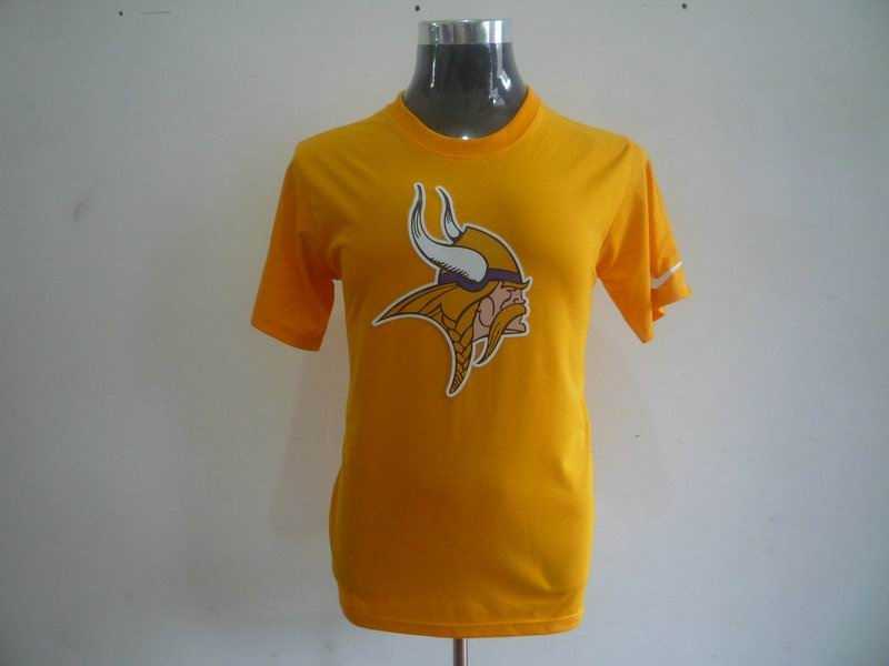 minnesota vikings sideline legend authentic logo dri-fit t-shirt yellow