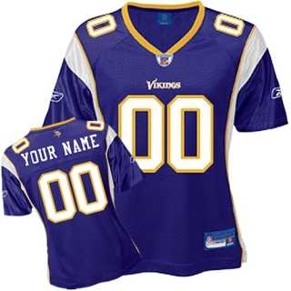 minnesota vikings women customized purple jersey