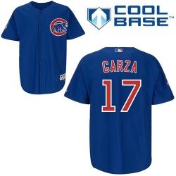 mlb chicago cubs 17# garza blue cool base kid jerseys