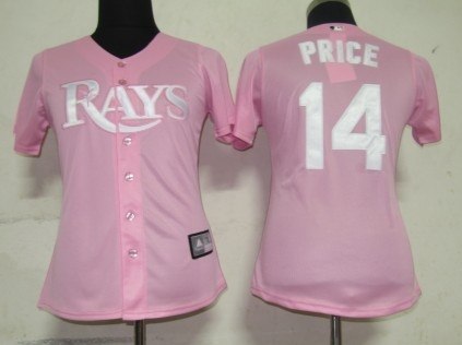 mlb women jerseys tampa bay rays 14 price pink