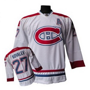 montreal canadiens #27 alexei kovalev white ch patch jersey