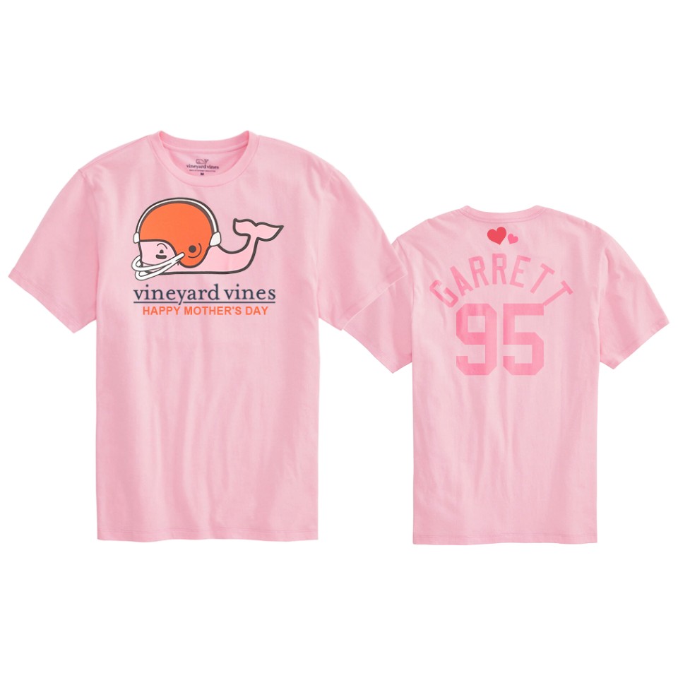 myles garrett browns pink mother's day t shirt