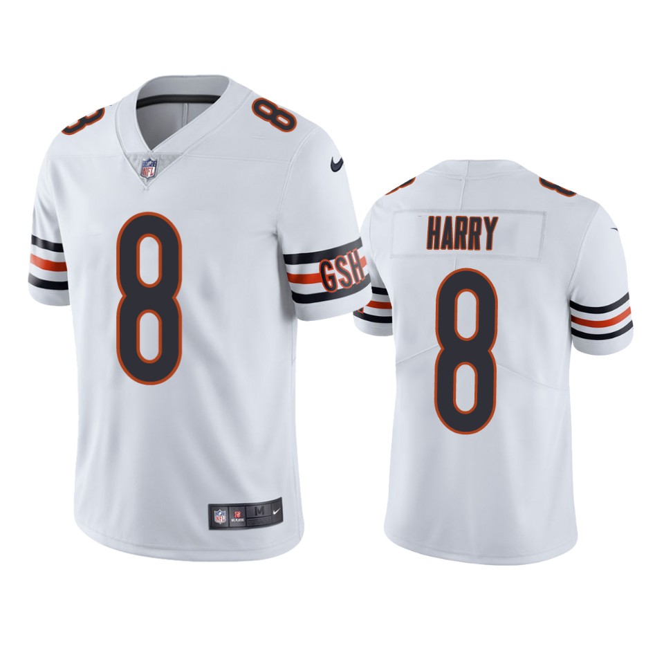 n'keal harry bears vapor limited white jersey