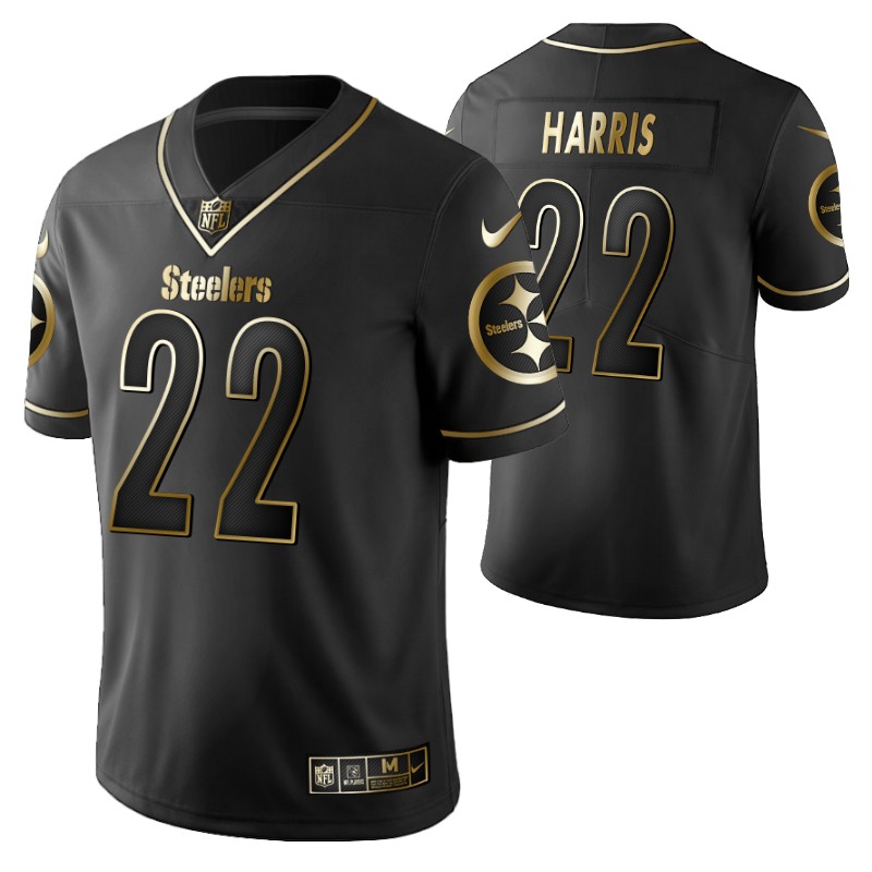 najee-harris-golden-limited-black-jersey