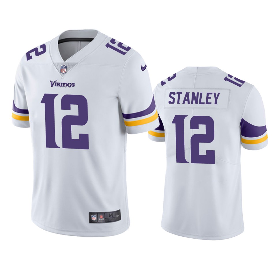 nate stanley vikings jersey white vapor limited