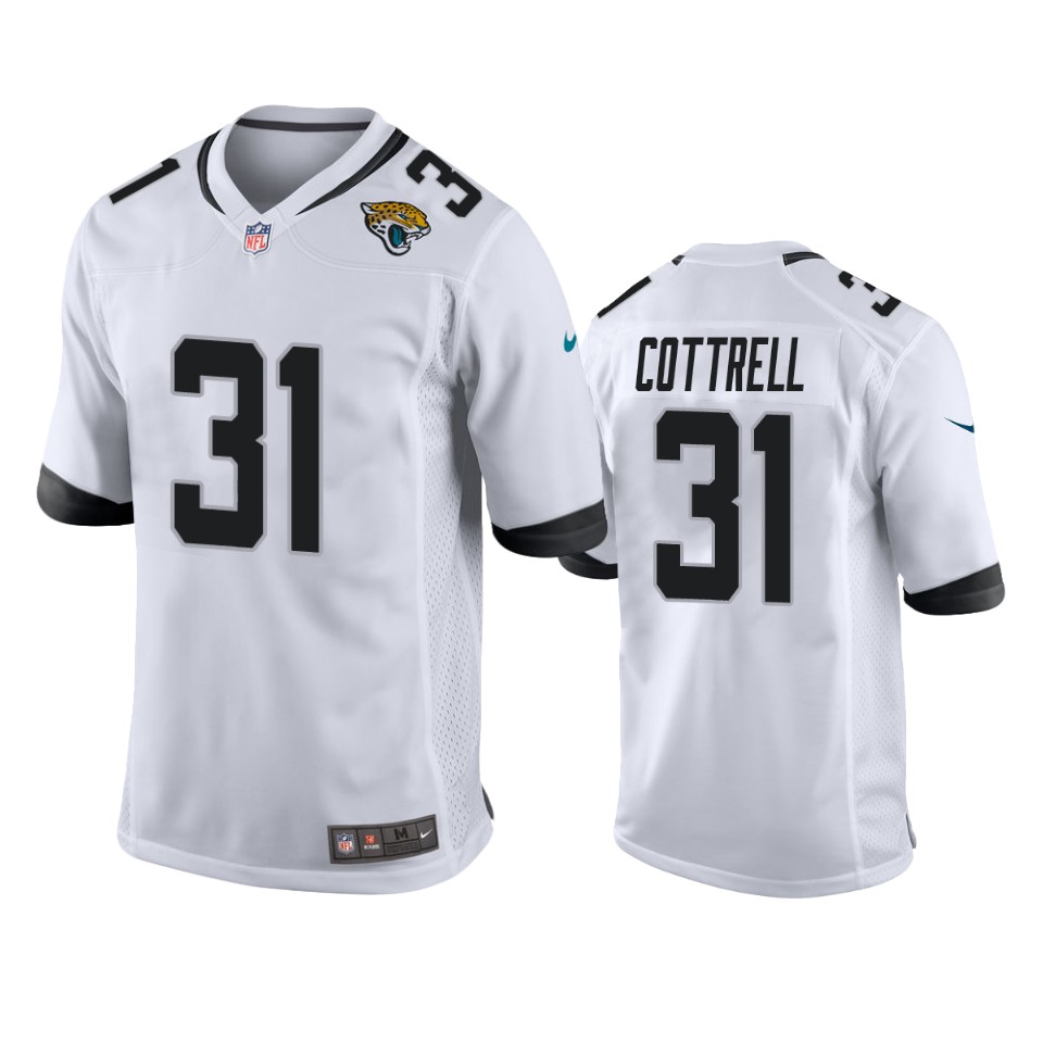 nathan cottrell jaguars white game jersey