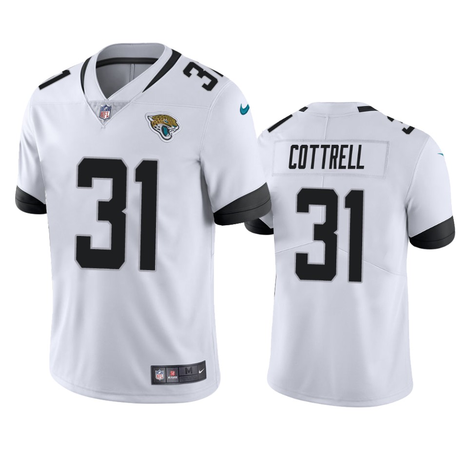 nathan cottrell jaguars white vapor jersey