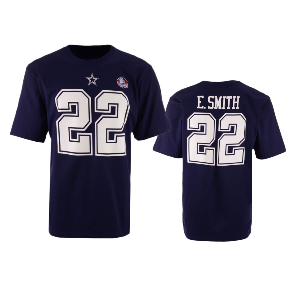 navy men's emmitt smith t shirt