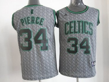 nba boston celtics #34 pierce grey(static fashion swingman)
