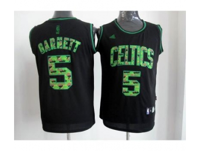 nba boston celtics #5 garnett black(camo fashion swingman)