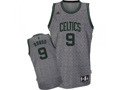nba boston celtics #9 rondo grey(static fashion swingman)