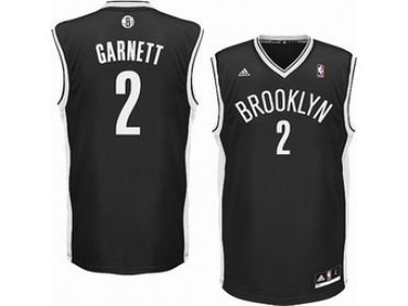 nba brooklyn nets #2 garnett black(revolution 30 swingman)