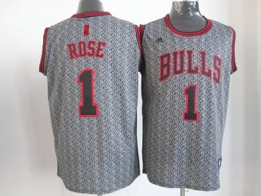 nba chicago bulls #1 rose grey(static fashion swingman)