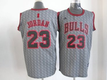 nba chicago bulls #23 jordan grey(static fashion swingman)