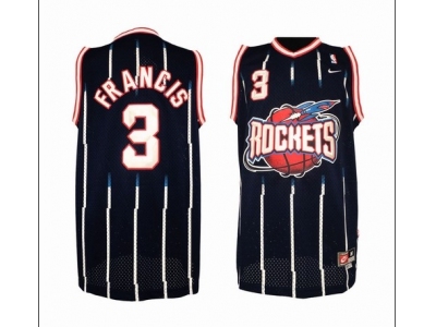 nba houston rockets #3 francis blue jerseys
