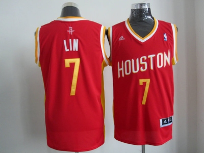 nba houston rockets #7 lin red(swingman revolution 30-2)