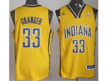 nba indiana pacers #33 granger yellow(revolution 30 swingman)