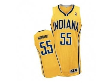 nba indiana pacers #55 hibbert yellow
