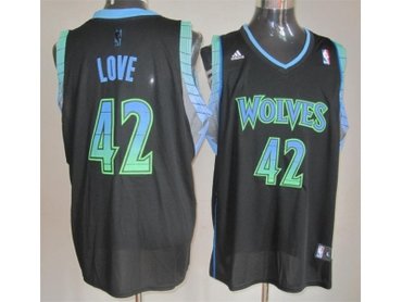 nba minnesota timberwolves #42 love black(limited revolution 30 swingman)