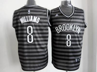 nba new jersey nets #8 williams grey(black strip)
