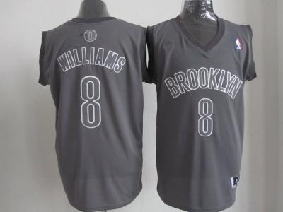 nba new jersey nets #8 williams grey(full grey)