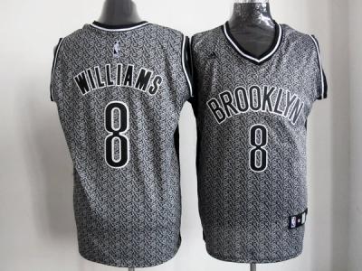 nba new jersey nets #8 williams grey(static fashion swingman)