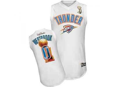 nba oklahoma city thunder #0 westbrook white(champions)