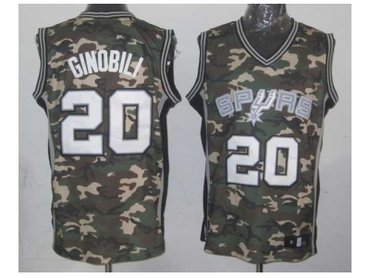 nba san antonio spurs #20 ginobili camo