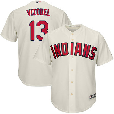 ndians #13 Omar Vizquel Cream Alternate Stitched Youth MLB Jersey