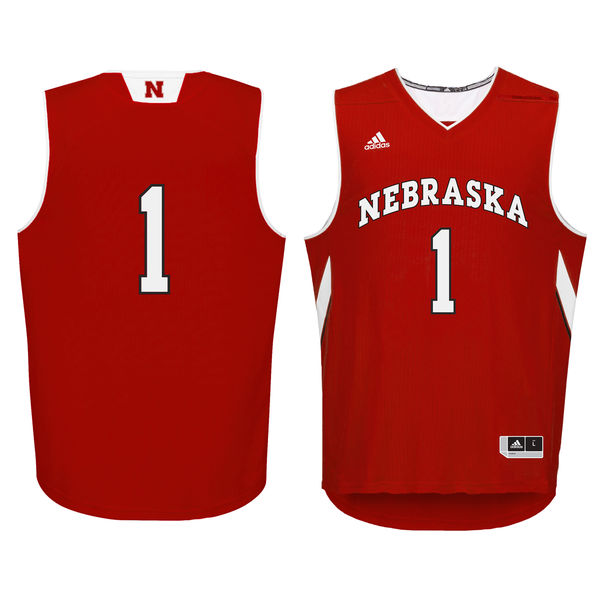 nebraska cornhuskers 1 scarlet basketball jersey