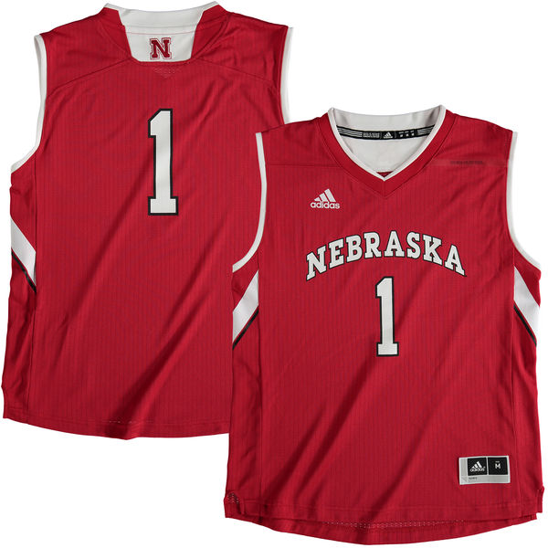 nebraska cornhuskers 1 scarlet basketball youth jersey